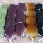 久栄堂菓子舗 - 殿はんだんご（じんだん･あん×2･しょうゆ･ごま）