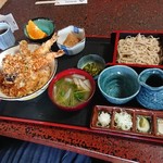 九拾九坊 - 天丼セット1980円！( ; ゜Д゜)