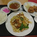 台湾料理美味館 - 回鍋肉(ホイコーロー)定食