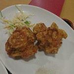 台湾料理美味館 - 定食の唐揚げ