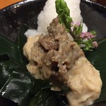肴や味泉 - 隠れた名物　豆腐の味噌漬け　これだけで3合は呑めるという知人もいます