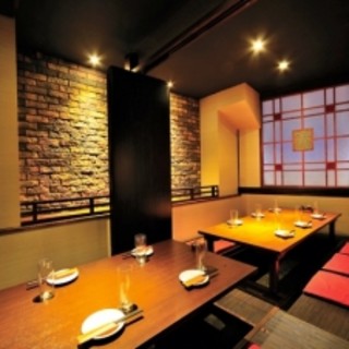 Many private rooms with sunken kotatsu ◎ Can accommodate small to large groups!