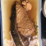 千里浜 - ランチ友の煮魚定食のブリ