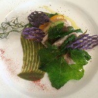 平飼い鶏のロースト　青ネギソース　おかのりのオーブン焼き