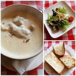 ミディリュヌ - チキンクリーム煮セット（パン）1,150円　2018/03