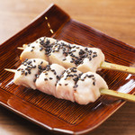 Grilled breast meat with sesame seeds