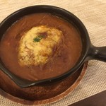 カレー西原 - カレーグラタン（ハンバーグ）