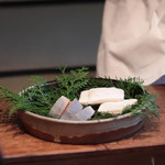 高台寺 和久傳 - マナガツオ、和久傳名物の唐墨餅