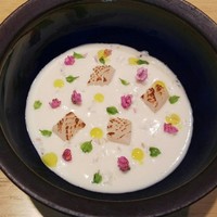 L'eau Blanche - 新玉葱  アオリイカ  花穂紫蘇
