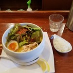 鶏白湯麺 蔭山 - 鶏白湯麺塩ソバ　880円