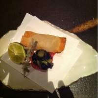 ひのきざか - 油物。
                貝とチーズの揚げ物。