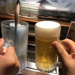 Yakiniku Beko Rokuoodou - ガリガリ君ジュースとビールで乾杯