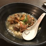 八王子 風味 - 脱皮した渡り蟹の海老味噌あんかけ