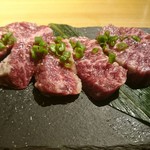 隠れ家焼肉dining あんじゅ - 牛ハラミ　肉厚でレアが旨い