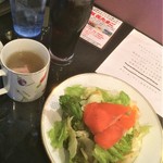 いーすと - 180314水　神奈川　いーすと　ランチサラダ、スープ