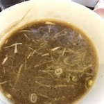 らぁ麺 紫陽花 - 鶏油煮干しつけ麺、大盛