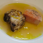 アルチェントロ - 陸奥湾産鮟鱇、あん肝、鶏のブロード