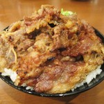 カルビ丼とスン豆腐専門店 韓丼 - カルビ丼 大盛り 800円 + 肉大盛り150円 ＝ 950円（税込）。　　　　　　2018.04.06