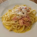 カフェ トガシ - 手打パスタのカルボナーラ