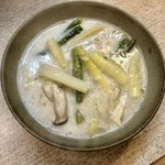 ゆたか - アスパラ二種のクリーム煮