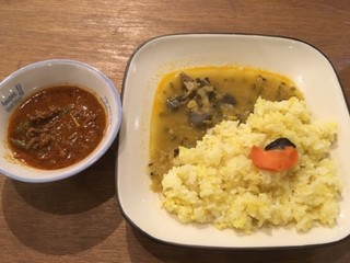 Basement cafe COWORKING SPACE - ビーフキーマ＋豆と野菜のカレー