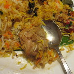 ハリマ・ケバブ・ビリヤニ - チキン･ビリヤニ　むね肉ゴロゴロ