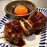 博多串焼き バッテンよかとぉ - 「すき焼き串」(280円)。