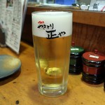 やきとり 正や - 生ビール