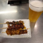 鳥勇 - 生ビール＆焼き鳥