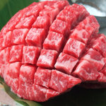 炭火焼肉 ごえ門 - 料理写真:「芯モモステーキ」　肉厚ジューシー！　　　　赤身の旨みをお楽しみください\1280