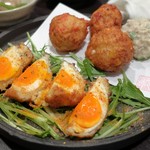 つかふき屋 - とり揚げ盛り合わせ