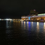Kaisen Robata Hamabanya - お店から見える釧路川の夜景　　by　たにP