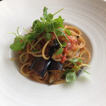 ポエシア - 茄子のアラビアータ(ピリ辛トマトソース)