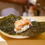 銀座 しのはら - まぐろウニ巻