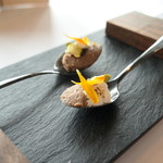 MAISON LAFITE - 鹿のリエットにマスカルポーネチーズとピスタチオ