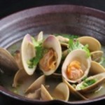 Steamed clams and oysters with sake butter