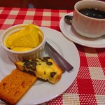 ビストロ アオキ - デザート盛り合わせとコーヒー