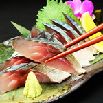 Homemade mackerel! The grilled food is also exquisite!