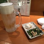 沖縄料理 島想い - オリオンビールとお通し