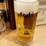 かぶら屋 - 生ビール：398円税抜