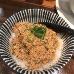 らーめん 鶏喰 - ピリ辛鶏そぼろご飯