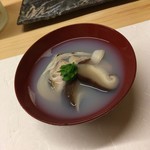 天ぷら 小泉 - 蛤　椎茸