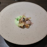 sincere - グリンピースのカプチーノ 筍と蛤 足赤海老をあしらって1