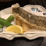 活魚・鍋料理 風車 - クエ唐揚げ