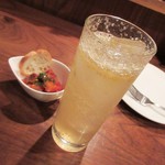 Supein Shokudou Yahatabaru Ocho - この飲み物は。。。梅酒？（記憶にございません）