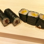 祇園 鮨 忠保 - 干瓢巻きとお新香巻き