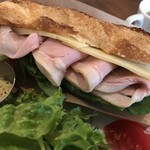サンドイッチストア - 自家製ハムのサンドイッチ（自家製ハム/チーズ/ルッコラ）