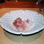 中島町倶楽部 - 金目鯛炙りと甲イカの酒盗和え