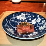 中島町倶楽部 - 本マグロ中トロに行者にんにく醤油漬け