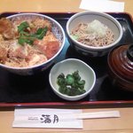 Soba Mangetsu - ヒレカツ丼（950円）＆ミニそば（200円）